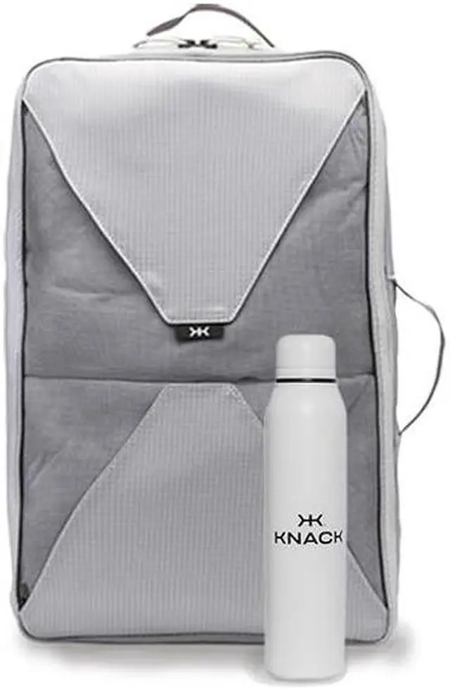 Alt view image 5 of 5 - Knack Series 1 Laptop Backpack Travel Set Fits up to 15 Inch - Includes Expandable Packing Insert, and Knack's Insulated Bottle, TSA Approved, Expandable Travel Backpacks (Black, Medium)