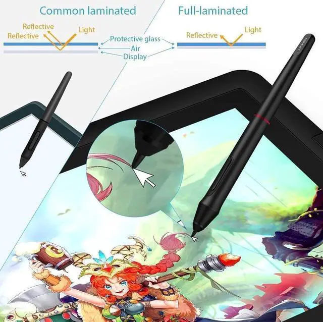 Alt view image 3 of 5 - XP-PEN Artist 15.6 Pro Drawing Tablet with Screen Computer Graphics Tablet 120% sRGB with 8192 Levels Tilt Function Battery-Free Stylus & Shortcuts Stickers