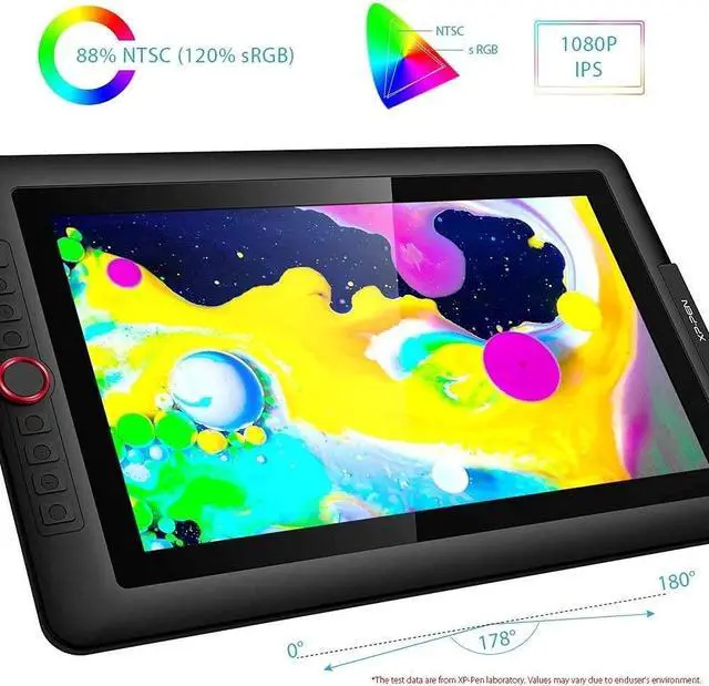 Alt view image 4 of 5 - XP-PEN Artist 15.6 Pro Drawing Tablet with Screen Computer Graphics Tablet 120% sRGB with 8192 Levels Tilt Function Battery-Free Stylus & Shortcuts Stickers