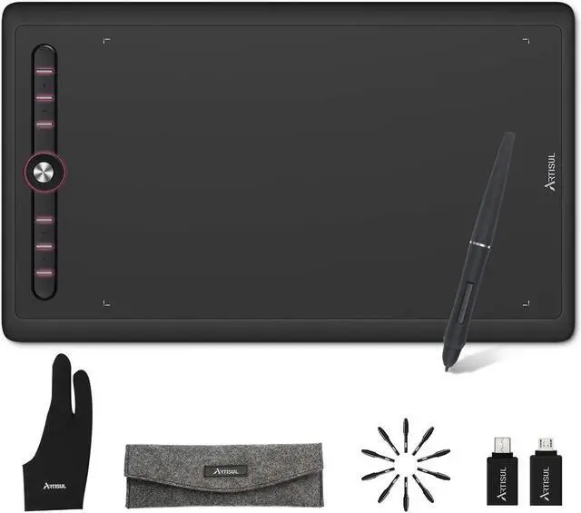 Alt view image 3 of 5 - Artisul SP1603 M0610 Pro Graphics Drawing Tablet Battery-Free Stylus Digital Drawing Tablet Compatible with Windows, Mac, and Android