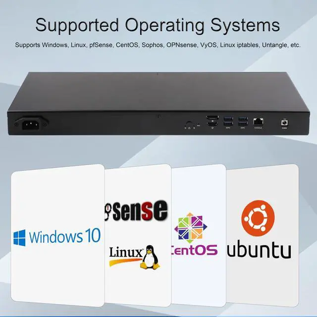 Alt view image 4 of 5 - KETUOPU 1U Rack Mini PC Firewall Router K4305U8 with Celeron 4305U, 8G DDR4 RAM 128G SSD Micro Firewall Appliance, 8*Intel 2.5Gigabit Ethernet, 1*COM(RJ45), AES-NI, for Home/Office/School/Hotel