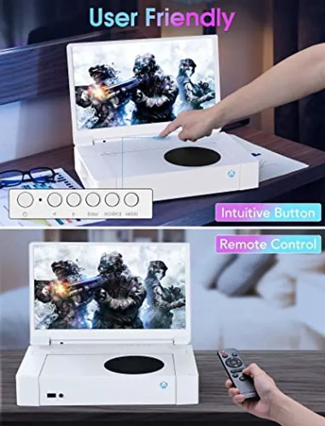 Alt view image 4 of 5 - DEPGI 15.6" Portable Monitor for Xbox Series S,144Hz 2K QHD IPS Gaming Monitor for Xbox Series S (Not Included), with HDR AMD FreeSync 2X HDMI for Indoor Outdoor Travel