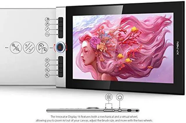 Alt view image 3 of 5 - XP-PEN Innovator 16 Graphics Drawing Tablet with Screen Full-Laminated Drawing Monitor with Tilt Battery-Free Pen & XP-PEN StarG640 Digital Graphics Tablet