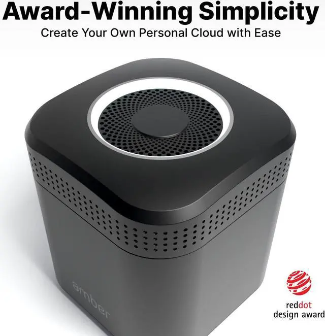 Alt view image 2 of 5 - AmberPro Personal Cloud Storage Device + AC2600 WiFi Router. Dual 1TB Hard Drives with RAID 1 or Optional 2TB with RAID 0. Plex and Home Assistant. iOS/Android/Windows/Mac Compatible. AM1211-1TB