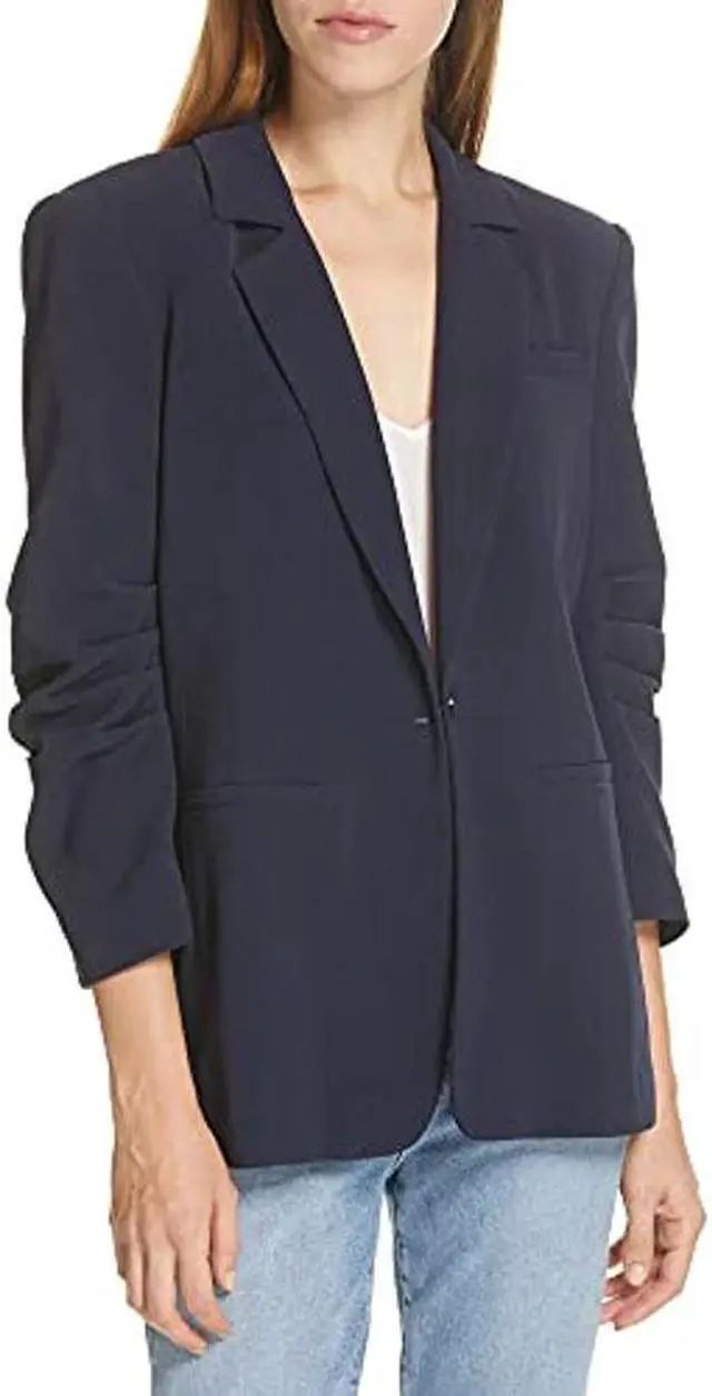 Main image of Cinq a Sept Women's Crepe Khloe Blazer, Navy, Blue, 16