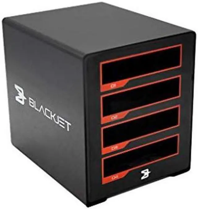 Main image of BLACKJET TX-4DS Thunderbolt 3 Cinema 4-Bay Dock System, Professional Video Post Production, DIT, Workflow, 40Gbps, Editing, Storage, NVMe, SSD, Archive