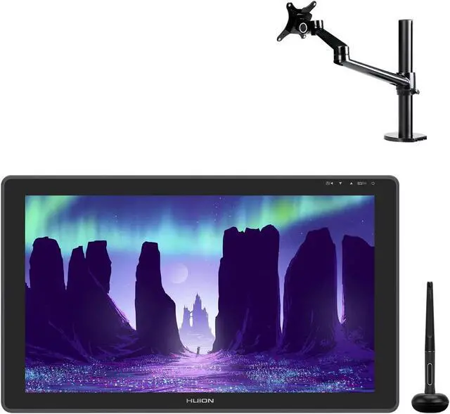 Main image of HUION KAMVAS 22 Graphics Drawing Tablet with Screen and Single Monitor Arm