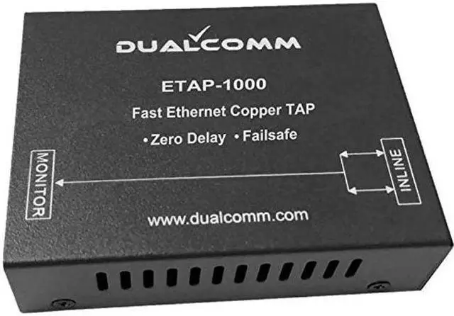 Alt view image 3 of 3 - Dualcomm ETAP-1000 Zero-Delay Fast Ethernet Copper Tap
