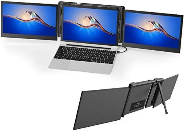 Main image of BQAA 13.3" Portable Dual Triple Portable Monitor for Laptop, Support M1 MacBook Laptop Screen Extension, FHD 1080P IPS Mobile Display Type-C/PD/TF for Windows Mac 13.3"-16.5" Laptops P2 Pro
