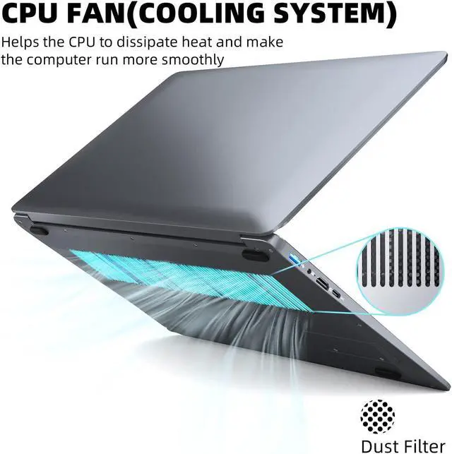 Alt view image 2 of 4 - SGIN 15.6 Inch Laptop, 12GB RAM 512GB SSD, Laptops Computer with Intel Celeron N5095 Quad-Core CPU, 2*USB 3.2, 2.4G/5G WiFi, 1920 * 1080 IPS FHD Display, BT 4.2, Mini HDMI, Type-C, 53200mWH Battery