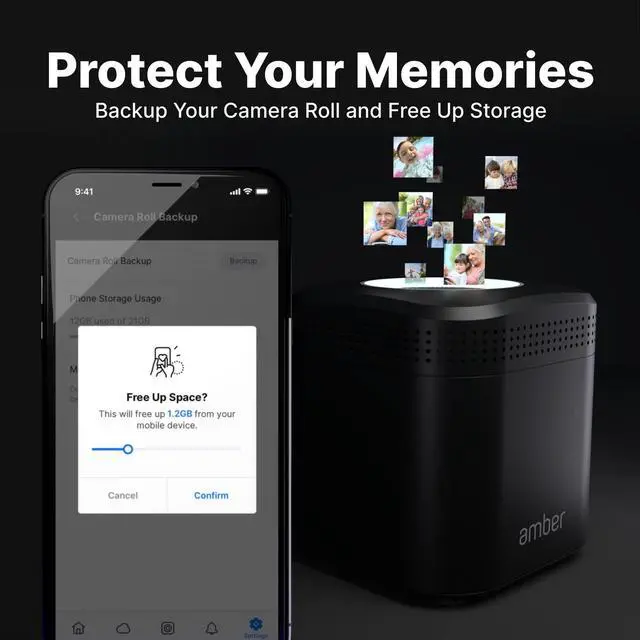 Alt view image 3 of 5 - AmberPro Personal Cloud Storage Device + AC2600 WiFi Router. Dual 2TB Hard Drives with RAID 1 or Optional 4TB with RAID 0. Plex and Home Assistant. iOS/Android/Windows/Mac Compatible. AM1211-2TB