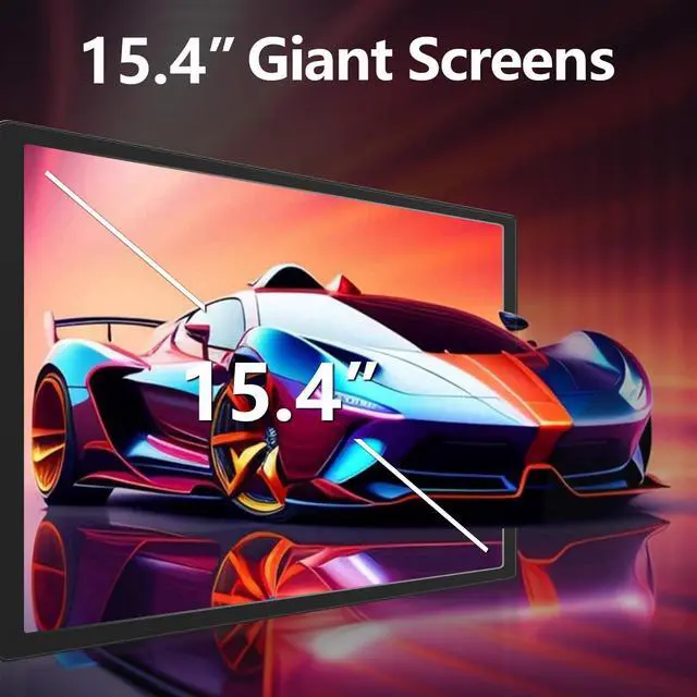 Alt view image 4 of 4 - FQQ 15.4" Triple Portable Monitor for 15.6-17.3" Laptops, 1080P FHD IPS Laptop Screen Extender, Dual Monitor Display Compatible with MacOS, Windows, M1 Pro, M1 Max, Powered by USB-C & HDMI