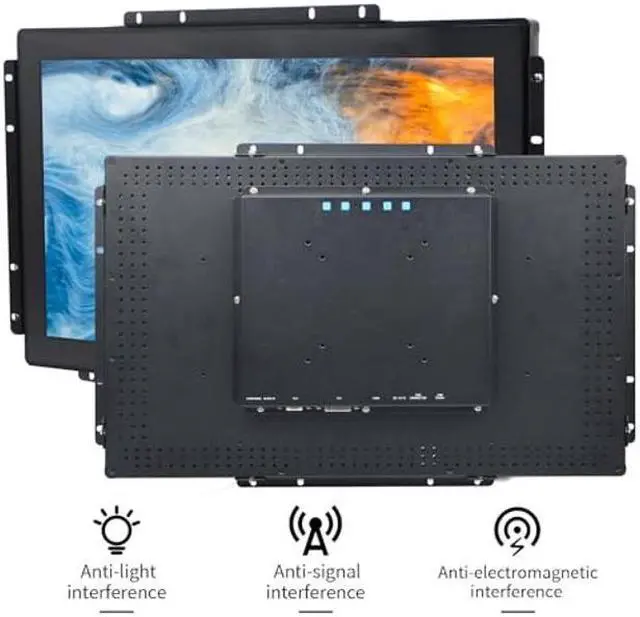 Alt view image 3 of 5 - Senisway 23.8 Inch Open Frame Capacitive Touch Screen LCD Monitor Surface is IP65 Waterproof 1920x1080 @ 60Hz TFT LCD IK08 Input Industrial Monitor 10 Finger Capacitive Touch