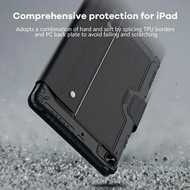 Alt view image 3 of 5 - Nillkin iPad Pro 12.9 Case with Keyboard 6th Generation, Magic Trackpad, Built-in Pencil Holder, Detachable Keyboard, Sliding Camera Cover Compatible with iPad Pro 12.9 inch 5th/4th/3rd Generation