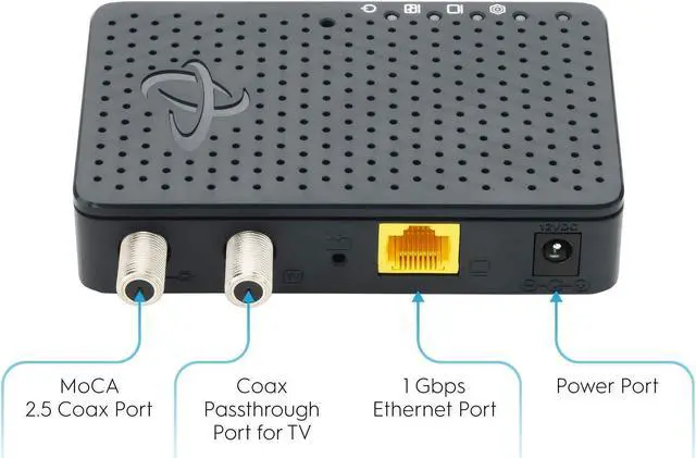 Alt view image 4 of 5 - Hitron Bonded MoCA 2.5 Network Adapter for Ethernet Over Coax (Add-on 1 Pack) | 1 Gbps Ethernet, 2.5 Gbps Over existing Coax Cables | Ideal Backbone for Home Mesh WiFi, Streaming, and Gaming