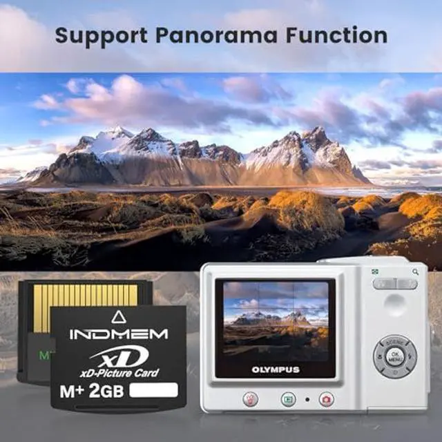 Alt view image 4 of 5 - xD-Picture Card 2GB(Type M+) 2GB XD Flash Memory Cards for Olympus Fuji Fujifilm Old Digital Camera, Support Panorama Function,Create 3D Image and Digital Painting