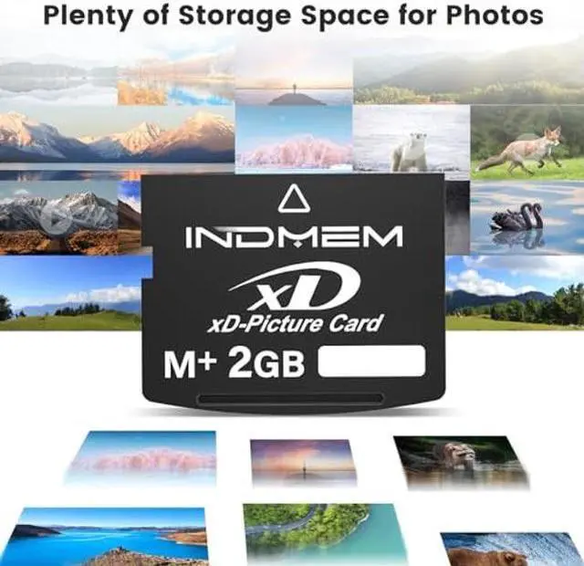 Alt view image 5 of 5 - xD-Picture Card 2GB(Type M+) 2GB XD Flash Memory Cards for Olympus Fuji Fujifilm Old Digital Camera, Support Panorama Function,Create 3D Image and Digital Painting