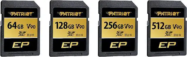 Alt view image 4 of 5 - Patriot Memory V90 SDXC UHS-II U3 Class 10 SD Card 128GB