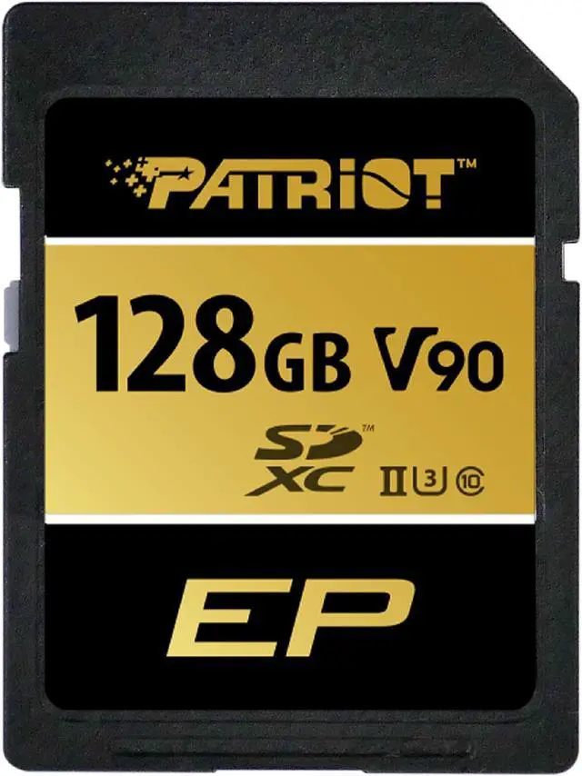 Alt view image 2 of 5 - Patriot Memory V90 SDXC UHS-II U3 Class 10 SD Card 128GB
