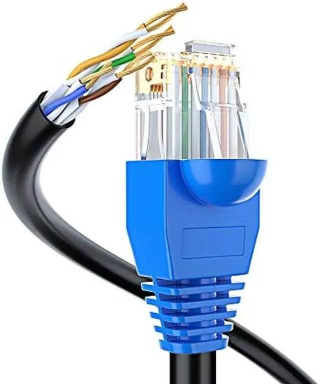 Alt view image 3 of 4 - Maximm Cat6 Outdoor Cable 250 feet - Black - Solid Copper 550Mhz, Waterproof Ethernet Cable Suitable for Direct Burial Installations.