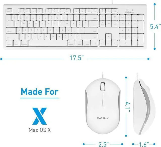 Alt view image 3 of 4 - Macally Wired Keyboard & Mouse Combo and a 1080P Webcam with Tripod, Don't Hassle with MacBook Poor Camera Quality Anymore!