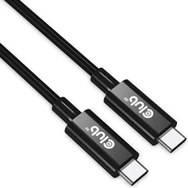 Main image of Club 3D CAC-1579 USB4 Gen3x2 Type C to Type C Bi-Directional Cable with 240W Charging, 40Gbps Data Transmission and Supports 8K60Hz Video with Retimer IC 3m-9.84ft