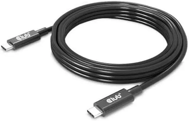 Alt view image 3 of 5 - Club 3D CAC-1579 USB4 Gen3x2 Type C to Type C Bi-Directional Cable with 240W Charging, 40Gbps Data Transmission and Supports 8K60Hz Video with Retimer IC 3m-9.84ft