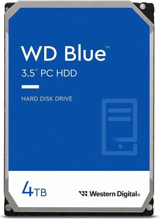 Main image of Western Digital 4TB WD Blue PC Internal Hard Drive HDD - 5400 RPM, SATA 6 Gb/s, 256 MB Cache, 3.5" - WD40EZAX