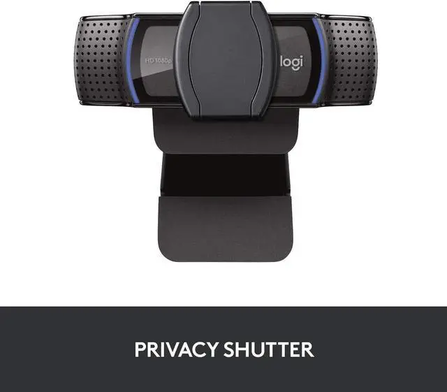 Alt view image 2 of 5 - Logitech Webcam C920S HD Pro with Privacy Shutter - 1080p Streaming Widescreen Video Camera - Built in Microphone for Recording