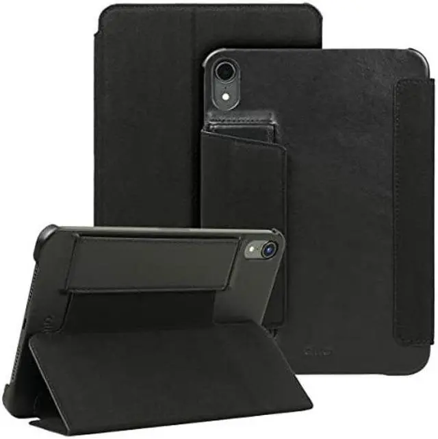 Main image of Alto Leather Folio Case for iPad Mini 6, Premium Italian Leather Case for Apple iPad Mini 6th Gen (Raven Black)