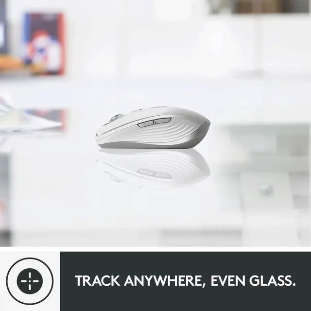 Alt view image 4 of 5 - Logitech MX Anywhere 3 for Mac - Wireless, Ultrafast Magnetic Scrolling, 4000DPI Sensor, USB-C Bluetooth,MacBook Pro/ Air,iMac,iPad Compatible - Pale Grey - With Free Adobe Creative Cloud Subscription