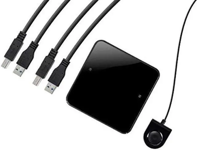 Alt view image 2 of 5 - Monoprice 2x4 USB 3.1 Gen1 Peripheral Sharing Switch, Allows 2 Computers to Share 4 USB 3.1 Gen1 Devices