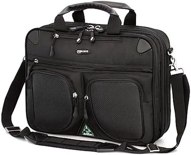 Main image of Mobile Edge ScanFast Checkpoint and Eco Friendly Laptop Briefcase 16 Inch PC, 17 Inch Compatible with Macbook for Men, Women, Business Travel, Black MESFBC2.0