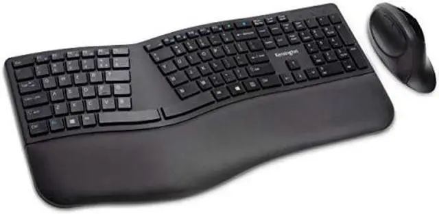 Main image of Kensington Pro Fit Ergonomic Wireless Keyboard and Mouse - Black (K75406US)
