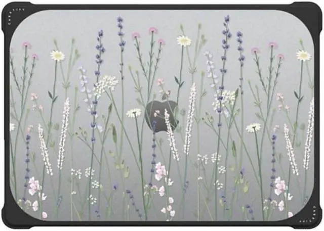 Main image of CASETiFY Bounce MacBook Air 15-inch (M2/M3/M4) Case [Enhanced Protective Corner Design/Ventilation Cutouts/Anti-Slip Grip] - Gigi Garden Florals - MacBook - Clear Black