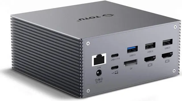 Main image of TOTU USB-C 4K@30Hz Triple Display Docking Station with Charging Support for MacBook Pro & Windows USB 3.1 Gen2 Type C Systems (2 HDMI,DP,7 USB Ports, 60W USB PD), MacOS only Support Mirror Mode