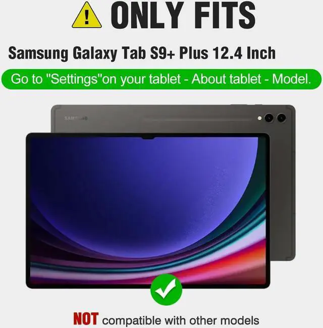 Alt view image 2 of 5 - Nillkin for Samsung Galaxy Tab S9+ Plus 12.4 Inch Case with Keyboard Detachable 7 Colors Backlit Multi-Touch Trackpad Keyboard, S Pen Holder Bluetooth Keyboard Case for Galaxy Tab S9+ Plus Case
