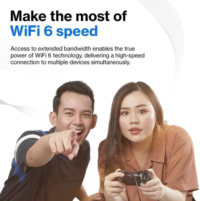 Alt view image 3 of 5 - Linksys AX1800 Wi-Fi 6 Router Home Networking, Dual Band Wireless AX Gigabit WiFi Router, Speeds up to 1.8 Gbps and coverage 1,500 sq ft, Parental Controls, maximum 20 devices (E7350)
