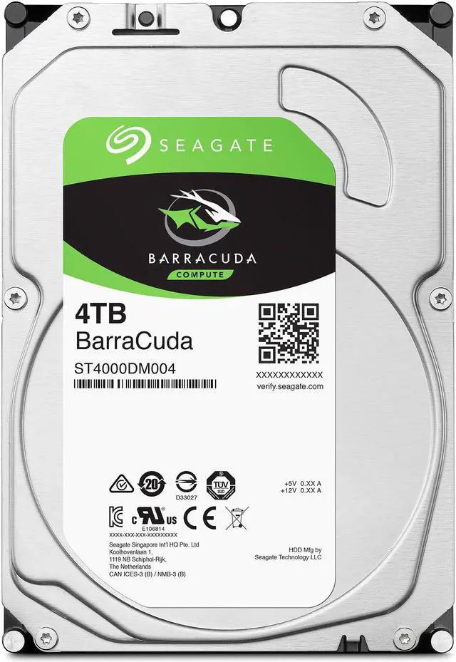 Alt view image 2 of 5 - Seagate BarraCuda 4TB Internal Hard Drive HDD - 3.5 Inch Sata 6 Gb/s 5400 RPM 256MB Cache for Computer Desktop PC Laptop (ST4000DM004)