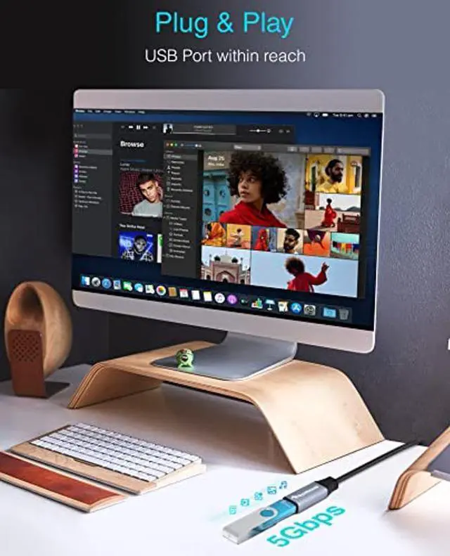 Alt view image 5 of 5 - BlueRigger USB 3.0 Extension Cable (75FT, Active, 5 Gbps, In-Wall CL3 Rated, Type A Male to Female Adapter Cord) - Long USB Repeater Extender for VR Headset, Printer, Hard Drive, Keyboard, Mouse, Xbox