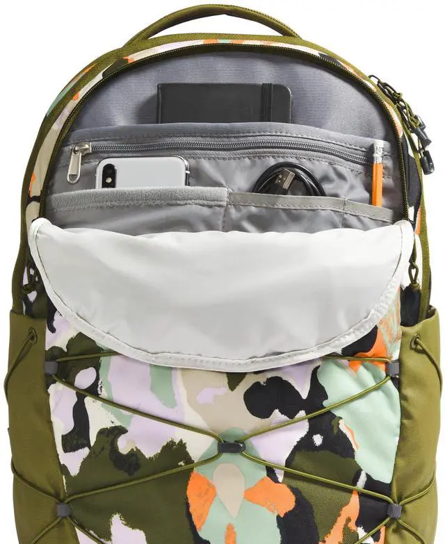 Alt view image 4 of 5 - The North Face Women's Borealis Commuter Laptop Backpack, Forest Olive Grounded Floral Print/Forest Olive, One Size