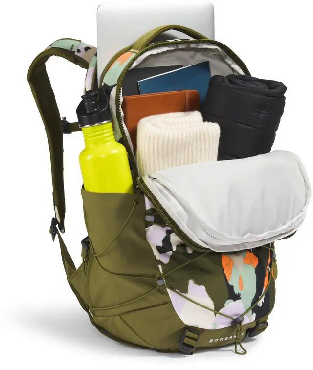 Alt view image 5 of 5 - The North Face Women's Borealis Commuter Laptop Backpack, Forest Olive Grounded Floral Print/Forest Olive, One Size