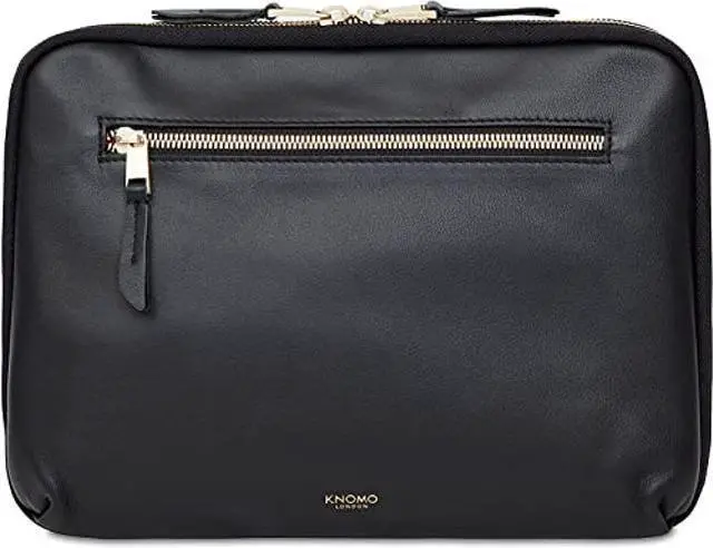 Alt view image 2 of 5 - Knomo 11 inch Leather Tablet Organizer for Electronics Accessory Laptop Sleeve Case