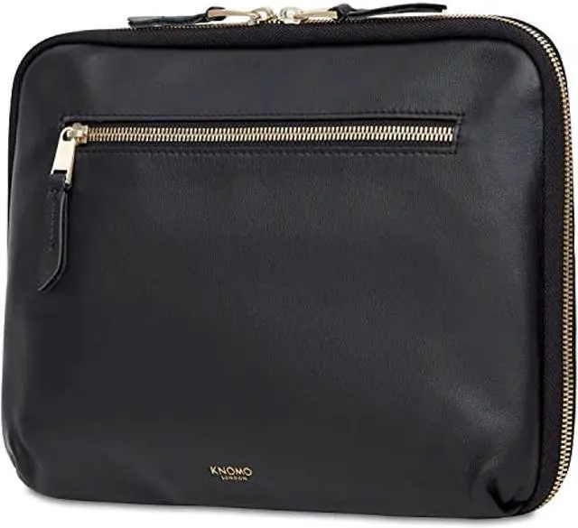 Alt view image 3 of 5 - Knomo 11 inch Leather Tablet Organizer for Electronics Accessory Laptop Sleeve Case