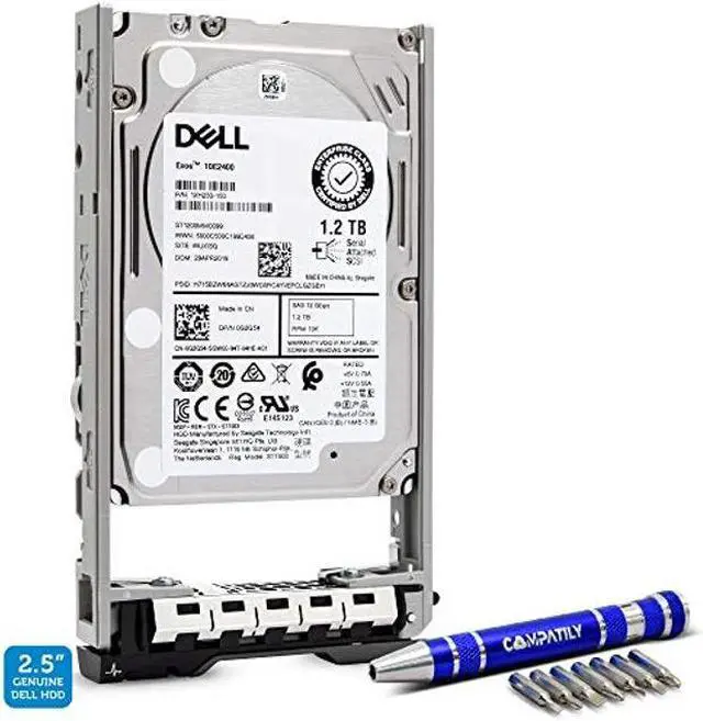 Main image of Dell 400-AJPD 1.2TB 10K SAS 12G 2.5" | 0G2G54 ST1200MM0099 Exos 10E2400 | PowerEdge HDD Enterprise Hard Drive in 13G Tray Bundle with Compatily Screwdriver Compatible with 463-7475 89D42 R730 T310