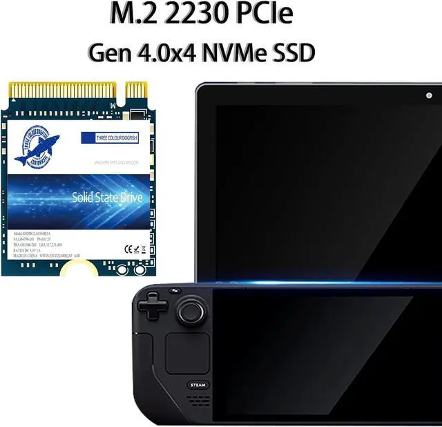 Alt view image 2 of 5 - Dogfish SSD M.2 2230 NVMe PCIe 4.0 1TB 3D TLC NAND Gaming Internal Solid State Drive for Steam Deck PS5 Surface Pro Laptop Desktop (M.2 2230 NVMe 4.0, 1TB)