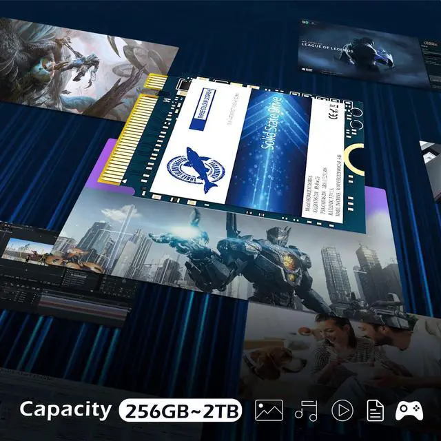 Alt view image 5 of 5 - Dogfish SSD M.2 2230 NVMe PCIe 4.0 1TB 3D TLC NAND Gaming Internal Solid State Drive for Steam Deck PS5 Surface Pro Laptop Desktop (M.2 2230 NVMe 4.0, 1TB)