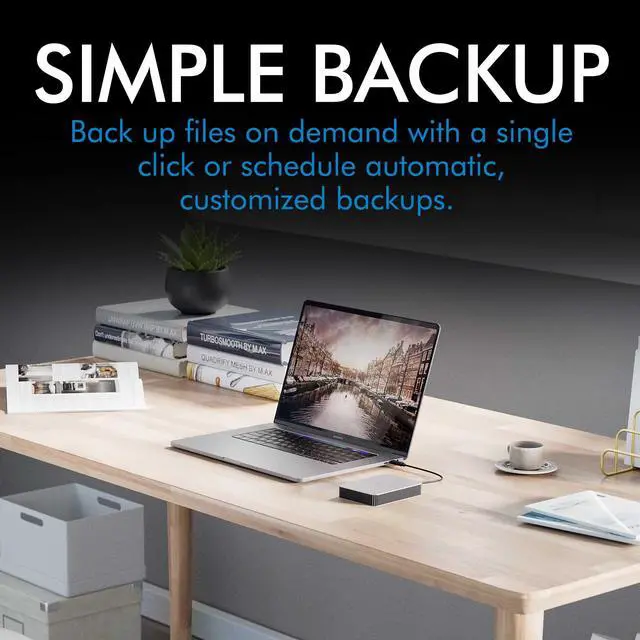 Alt view image 5 of 5 - LaCie Mobile Drive, 2TB, External Hard Drive Portable - Moon Silver, USB-C 3.2, for PC and Mac, Post-Consumer Recycled, with Adobe All Apps Plan (STLP2000400)