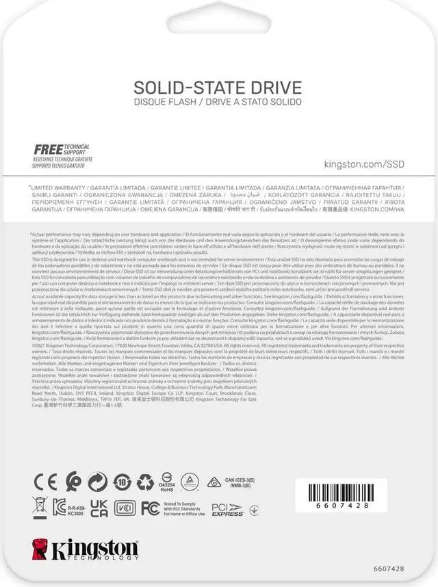 Alt view image 4 of 5 - Kingston KC3000 PCIe 4.0 NVMe M.2 1024 GB SSD - High-Performance Storage for Desktop and Laptop PCs -SKC3000S/1024G