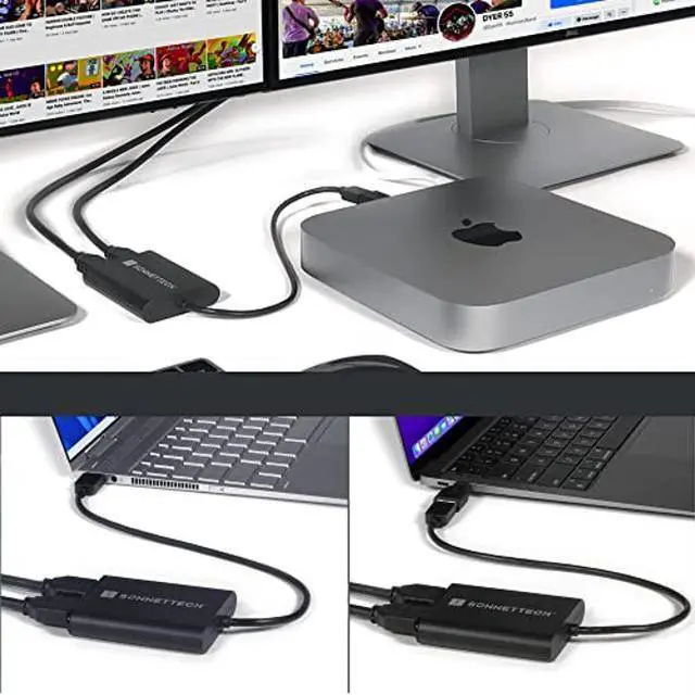 Alt view image 4 of 5 - Sonnet DisplayLink Dual 4K HDMI Adapter for M1 Macs